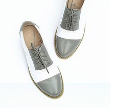 Women&#39;s Flat Shoes Plus Size Flats Color Matching Leather Ox Shoes For Women Vin - £64.89 GBP
