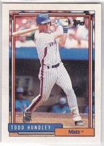 M) 1992 Topps Baseball Trading Card - Todd Hundley #673 - $1.97