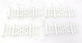 4 Vintage White Picket Fence Sections - £15.82 GBP