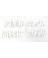 4 Vintage White Picket Fence Sections - £15.55 GBP