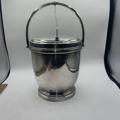 Wilcox Int&#39;l Silver Co Insulated Ice Bucket Wine Cooler Vtg 6974 14.5” Tall - £40.68 GBP