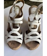 B.O.C Womens Size 6 White wedge Sandal - $88.19 CAD