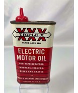 Vintage XXX Electric Motor Oil Can Triple X Advertising - $552.14 MXN