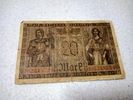 Germany 20 Mark 1918 Banknote - $5.16