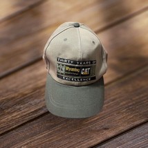 CAT Snapback Hat Cap  Trucker Beige Adjustable Strap Wyoming Thirty Years - $12.00