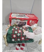 Vtg TELCO Motionette Brass Bed Animated Sleeping Mrs Santa Claus Snoring... - $95.72 CAD
