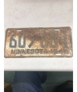 1941 Minnesota MN Vintage LICENSE PLATE Embossed 609-684 - €25,92 EUR