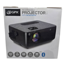 GPX Rechargeable Projector 1080P with Bluetooth HDMI USB MicroSD 5000 Lu... - $47.70
