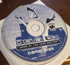 Deus Ex - Game of the Year Edition Game Disc Only (PC, 2001) Edios - $4.94