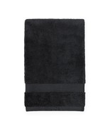 Sferra Bello Black Bath Sheet Towel Large Soft Solid 100% Cotton 40&quot; X 7... - £39.54 GBP