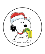 30 Snoopy Christmas Stickers Envelope Seals Labels Tags Favors Stamps 1.... - $149.06 MXN