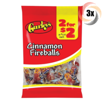 3x Bags Gurley&#39;s Cinnamon Flavor Fireballs Hard Candy | 2.5oz | Fast Shi... - £9.54 GBP