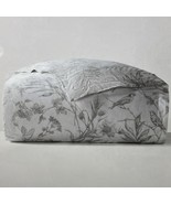 Ralph Lauren Genevieve Grey Floral Queen Cotton Comforter 94x96 New Org.... - $197.95