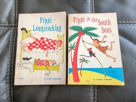 Pippi Longstocking 2 Book Lot Astrid Lindgren 1972/74 Good - £9.93 GBP