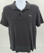 LaCoste Live Youth Grey Short Sleeve Logo Polo Shirt Size 6 - $25.14