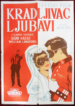 1955 Original Movie Poster Den Underbara Lögnen Bauman Mike Road Balzac ... - $212.64