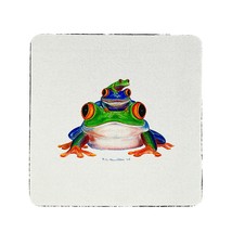 Betsy Drake Stacked Frogs Coaster Set of 4 - £27.86 GBP