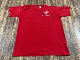 VTG “I Can Do It” Men’s Red Bowling Ball/Hot Dog T-Shirt - Sportswear - Large - £3.19 GBP