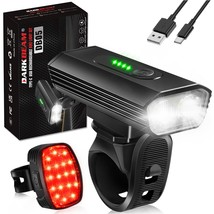 DARKBEAM Bike Headlight Rechargeable USB-C, Bicycle Lights 4000LM Ultra ... - £26.01 GBP