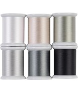 Superior Threads Kimono Silk Sewing Quilting Thread 220 Yard Spool 6 Pack  - $73.65 CAD
