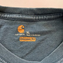 Carhartt K87 Original Fit Men's T-Shirt Size XL Bluestone Crew Neck with Pocket image 4
