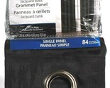 1 Mainstays Grommet Panel Easy to Hang 84&quot; Length 105083 Raven Black Pol... - £19.66 GBP