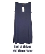 NWT $178 Eileen Fisher Swingy Shift Dress XX Small 0 Blue Vintage Viscos... - $110.63