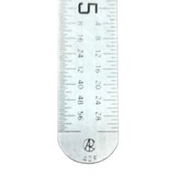 Stainless Steel Agricultural Service 6" Ruler SS Depth Gauge Made USA No. 600 image 10