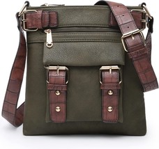 Women Lightweight Crossbody Bags Soft Vegan Leather Messenger Bag Should... - £43.64 GBP