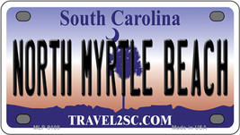 North Myrtle Beach South Carolina Novelty Mini Metal License Plate Tag - £12.02 GBP
