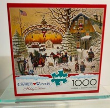 Charles Wysocki Holiday Collection ~ A Christmas Greeting ~ 1000 PC Puzzle - £8.59 GBP