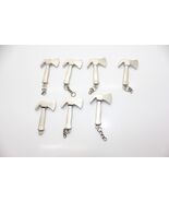 Lot Of 7 Miniature 2.25" Pry Axe Tool Keychain Xmas Ornament - $10.87
