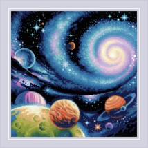 RIOLIS Counted Cross Stitch Kit 15.75X15.75 Inch - Other Worlds (14 Count) - £96.05 GBP