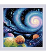 RIOLIS Counted Cross Stitch Kit 15.75X15.75 Inch - Other Worlds (14 Count) - $2,270.27 MXN
