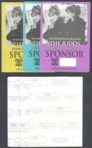 Set of 3 The Judds Cloth OTTO Sponsor passes from the 2000 Power to Change Tour. - £11.15 GBP