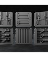 3D Printed Nafarrate Weapon Rack Set 2 Space Orcs 28 32 mm D&amp;D - $115.34 CAD+