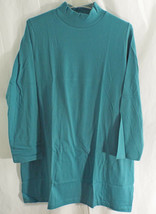 Women&#39;s Plus Size Lightweight Mock Neck Trapeze Oversized Tunic in Oasis... - £11.50 GBP