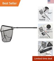 Folding Aluminum Fishing Landing Net Fish Net with Extending Telescoping... - $68.88