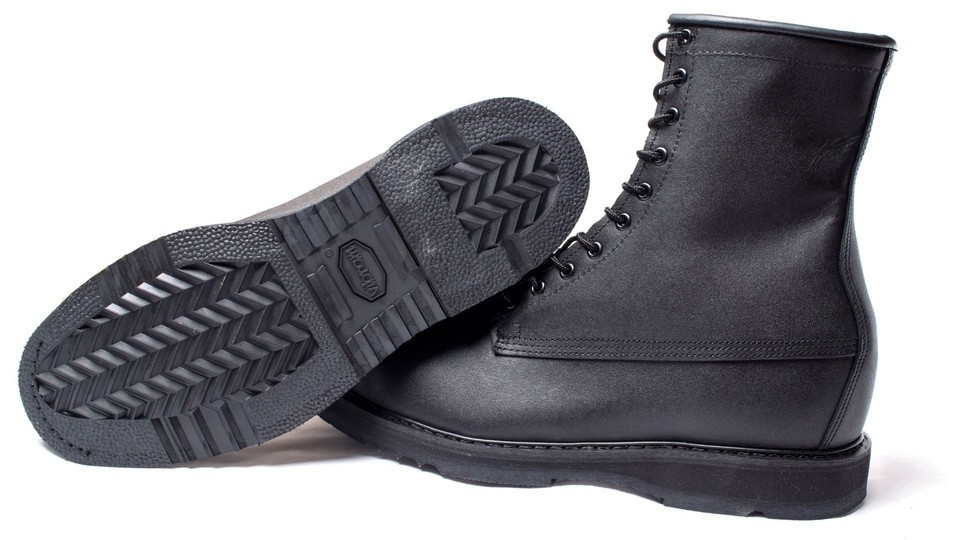 US Army Black Leather Jump Boots - 13XW Steel Toe Safety Box Item image 2