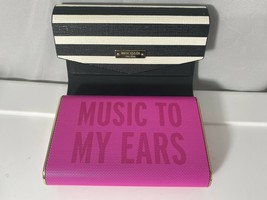 Kate Spade NY Portable Wireless Bluetooth Wallet Speaker Pink Fairmont  GENUINE - £54.91 GBP