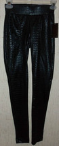 NEW WOMENS stooshy SHINY BLACK LEGGINGS / SKINNY PANTS  SIZE S - £18.62 GBP