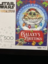 Star Wars The Mandalorian Baby Yoda Galaxy&#39;s Greetings 500 Piece Puzzle ... - £8.95 GBP