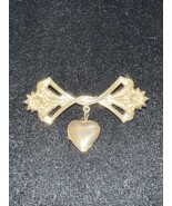 Lillian Vernon Brooch Pin with Dangle Heart Locket - £15.73 GBP