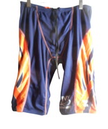 Tyr  Men&#39;s Swimsuit Orange Blue Sz 28 Stingrays JVY Logo - $11.99