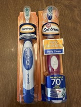 Arm and Hammer Spinbrush Pro &amp; Clean Dual Brush Head Action Lot of 2 - $21.66