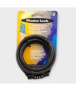 NEW Master Lock  4 ft. 4-Dial Combination  Steel  Locking Cable, 8143DSG - $12.02 CAD