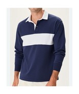 NWT Outdoor Voices Rugby Longsleeve In Dark Sky/white Men’s Size XXL - $47.90 CAD