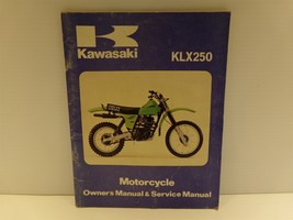 Kawasaki KLX250 Motorcycle Owner&#39;s Manual &amp; Service Manual 1979 - $17.99