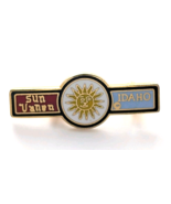 Sun Valley Idaho Souvenir Pin Gold Tone Sun Face Ski Resort Travel Colle... - $17.64 CAD