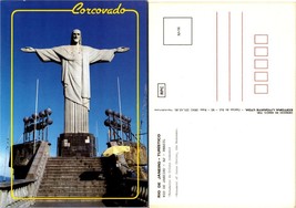 Brazil Rio de Janeiro Corcovado Monument of Jesus Christ Redeemer VTG Po... - £7.49 GBP